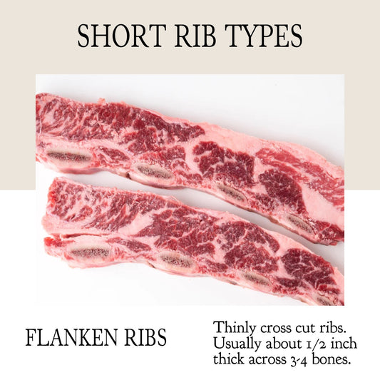 Beef Short Ribs - Flanken Cut